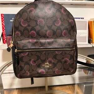 Coach Leather medium backpack